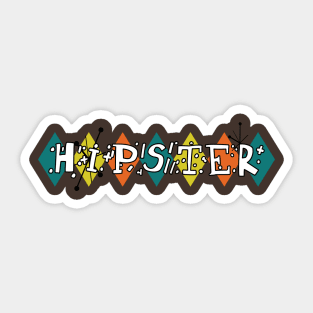 50s Hipster Sticker